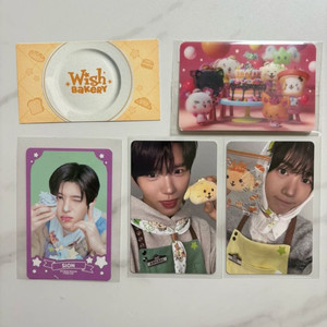 앤시티 위시베이커리 팝업 포카 7만원 특전 시온 재희 료 트레카 이미지