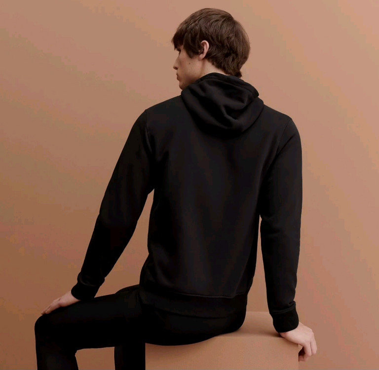 에르메스 Fit 스웨트셔츠 집업 L 사이즈 블랙팝니다.--1