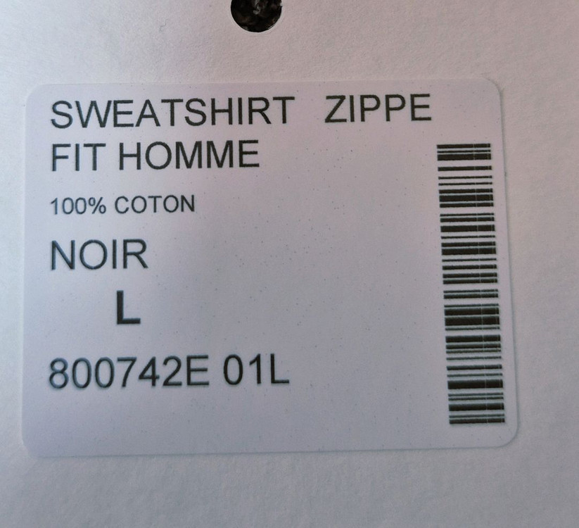 에르메스 Fit 스웨트셔츠 집업 L 사이즈 블랙팝니다.--8
