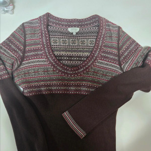 막스마라 캐시미어100 노르딕 니트 M