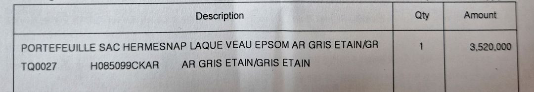 (새상품/풀세트) 에르메스 스냅 월렛 앱송가죽 그리에땅 팝니다.--5