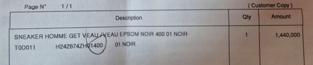 에르메스 Get 스니커즈 블랙 40 (250~255) 사이즈 팝니다.--9