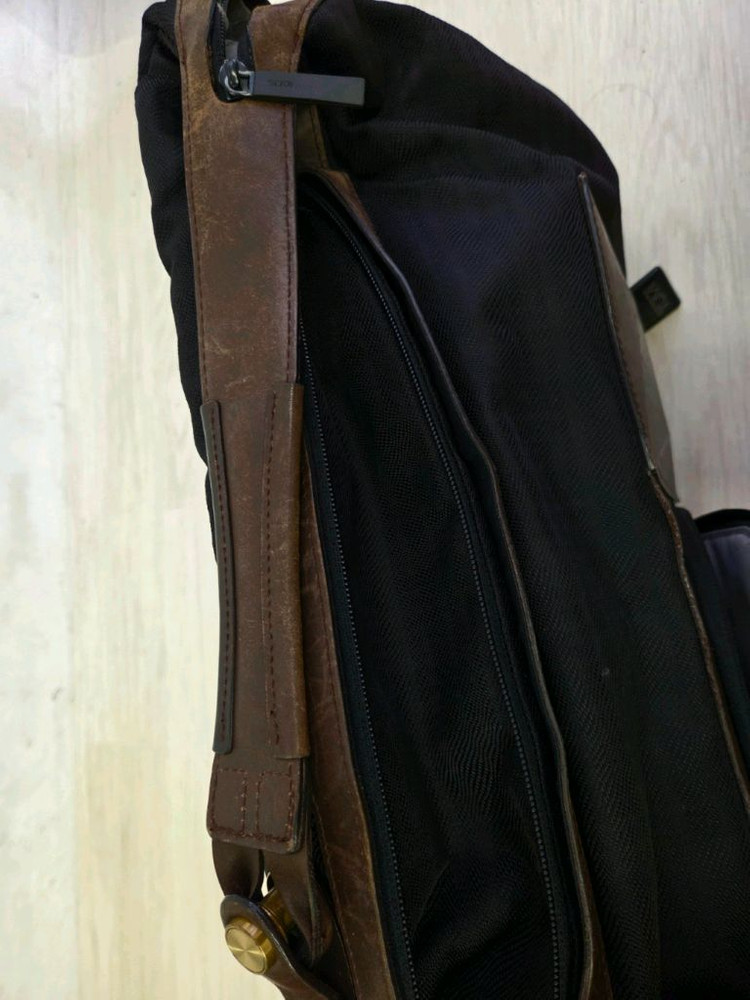 투미 드로르 레더 페브릭 백팩--6