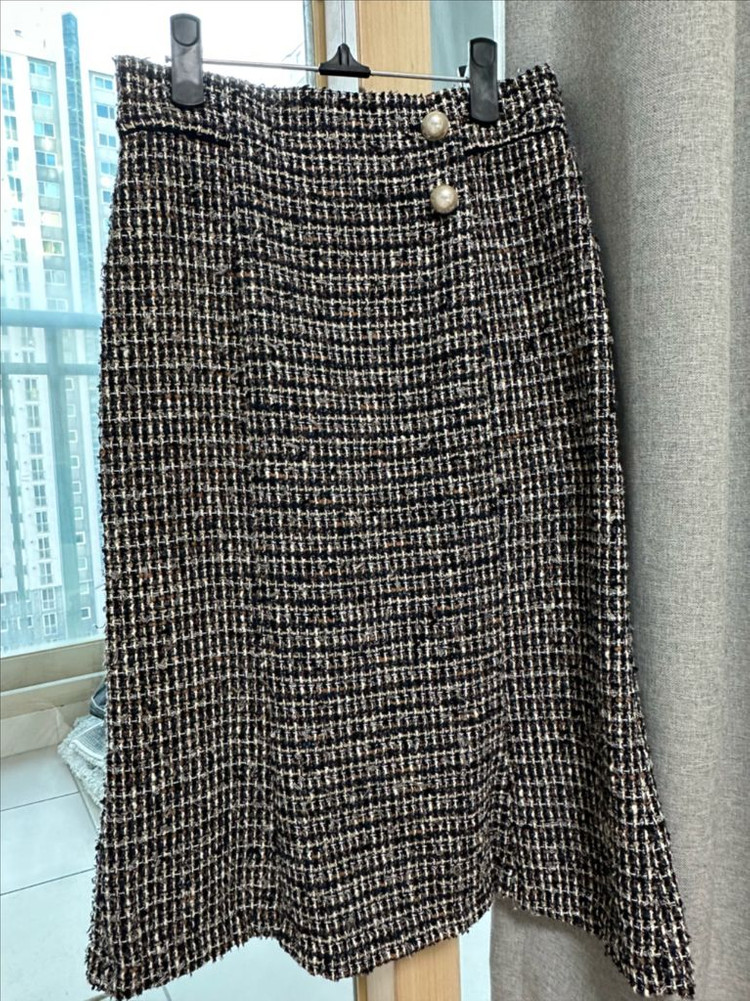 씨씨콜렉트 트위드 스커트 S--1