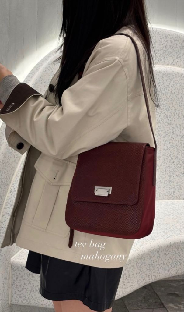 새상품/실사0) 미닛뮤트 테브백 마호가니 tev bag--2