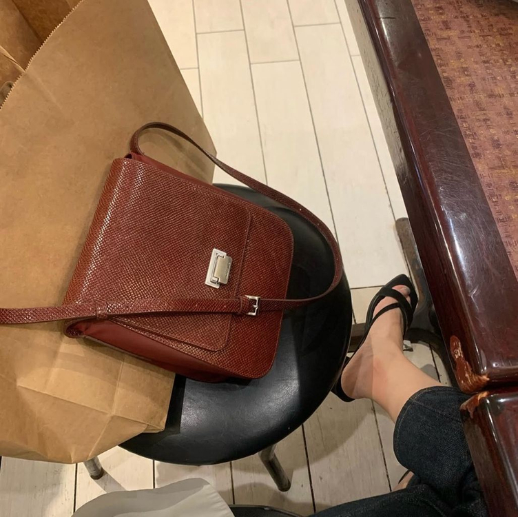 새상품/실사0) 미닛뮤트 테브백 마호가니 tev bag--3