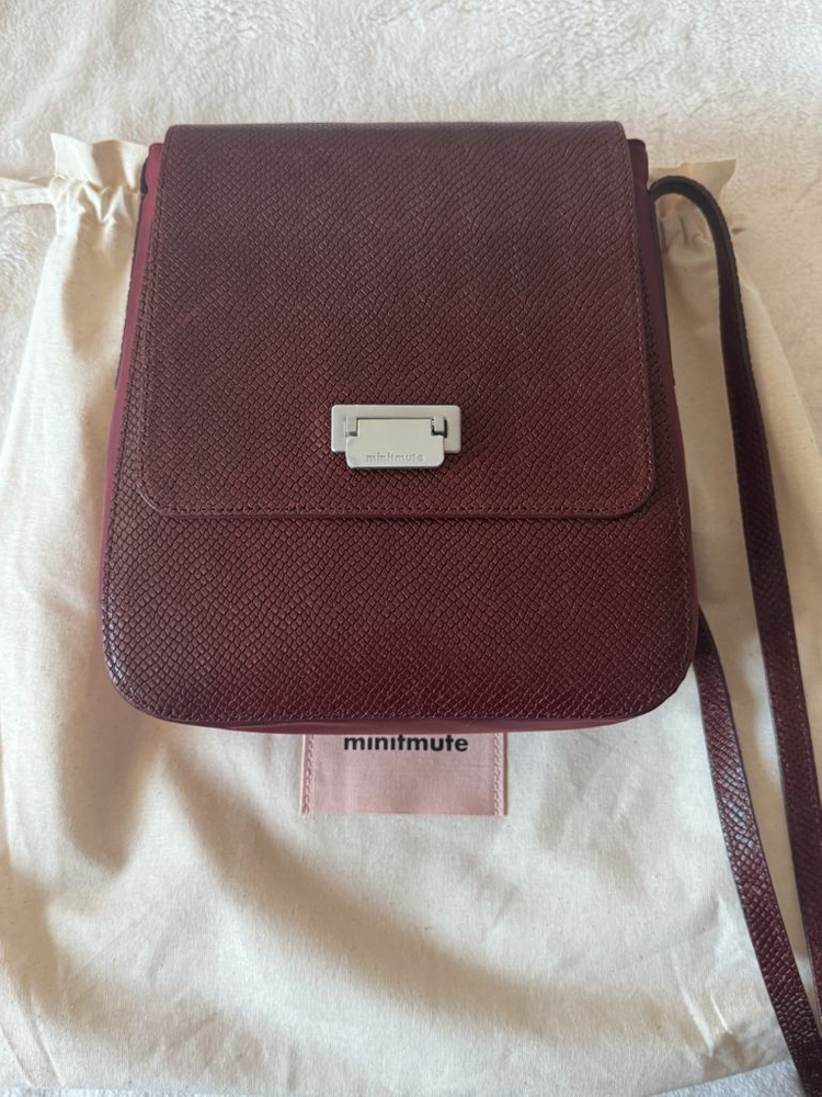 새상품/실사0) 미닛뮤트 테브백 마호가니 tev bag--4