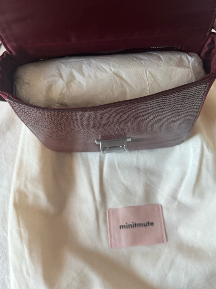 새상품/실사0) 미닛뮤트 테브백 마호가니 tev bag--7