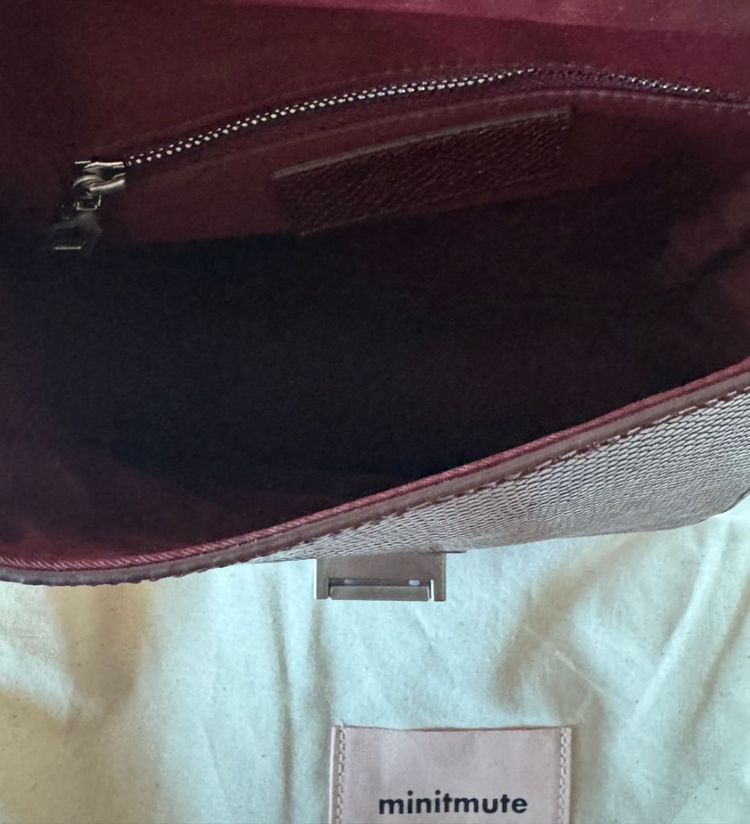 새상품/실사0) 미닛뮤트 테브백 마호가니 tev bag--8