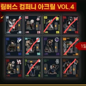 림버스 컴퍼니 더현대 팝업 vol.4 아크릴 분철