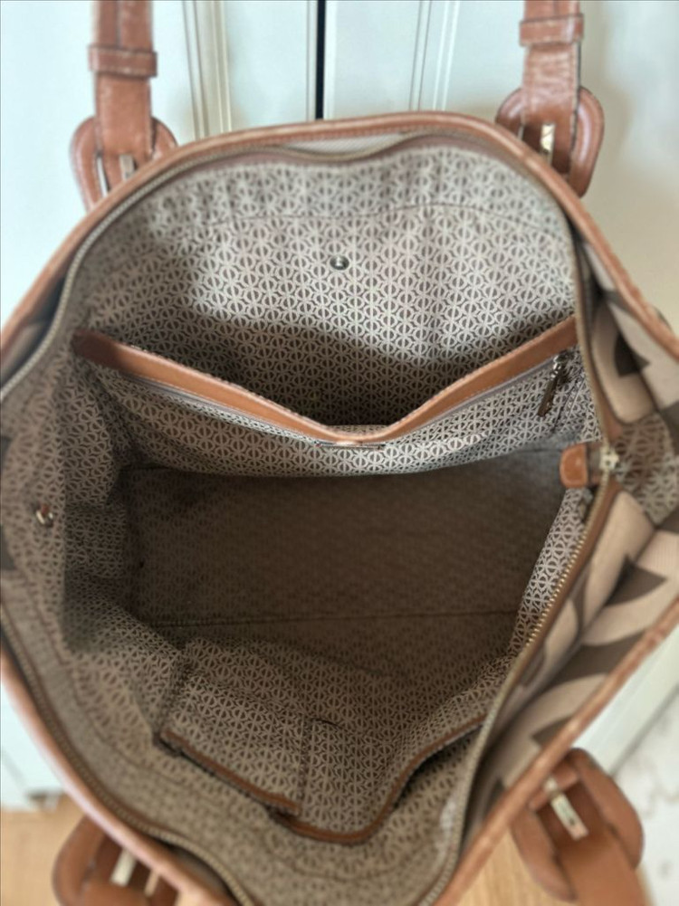 루이까또즈 모노그램 패턴 토트백--1