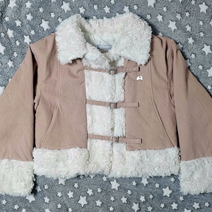 허그유어스킨 시어링 퍼 자켓 애쉬 핑크