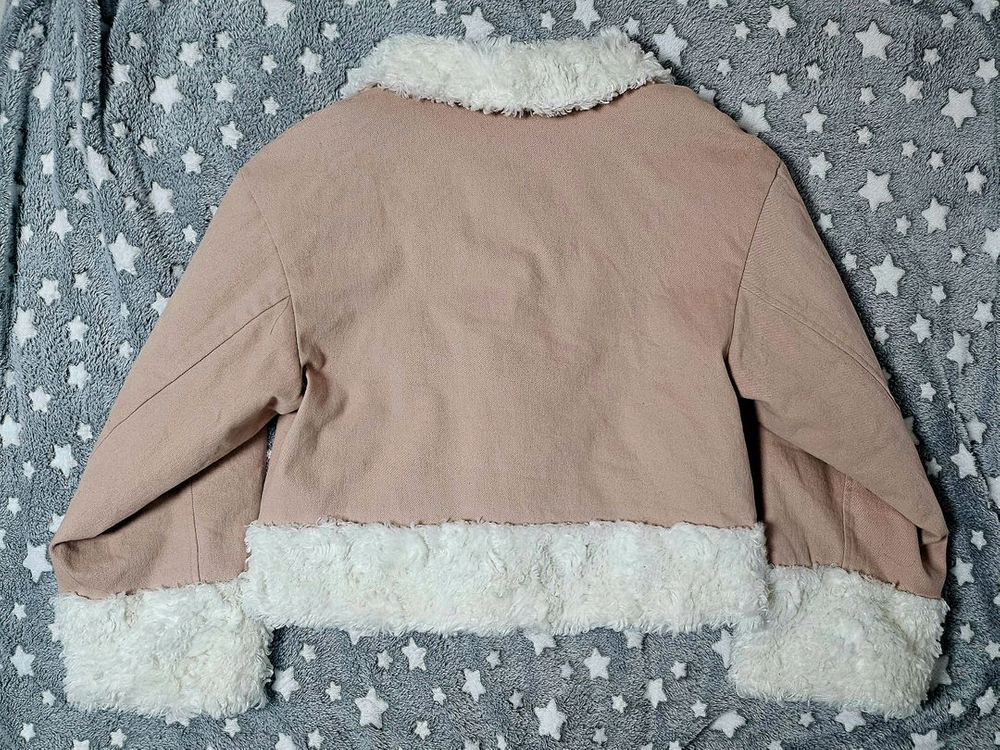 허그유어스킨 시어링 퍼 자켓 애쉬 핑크--1