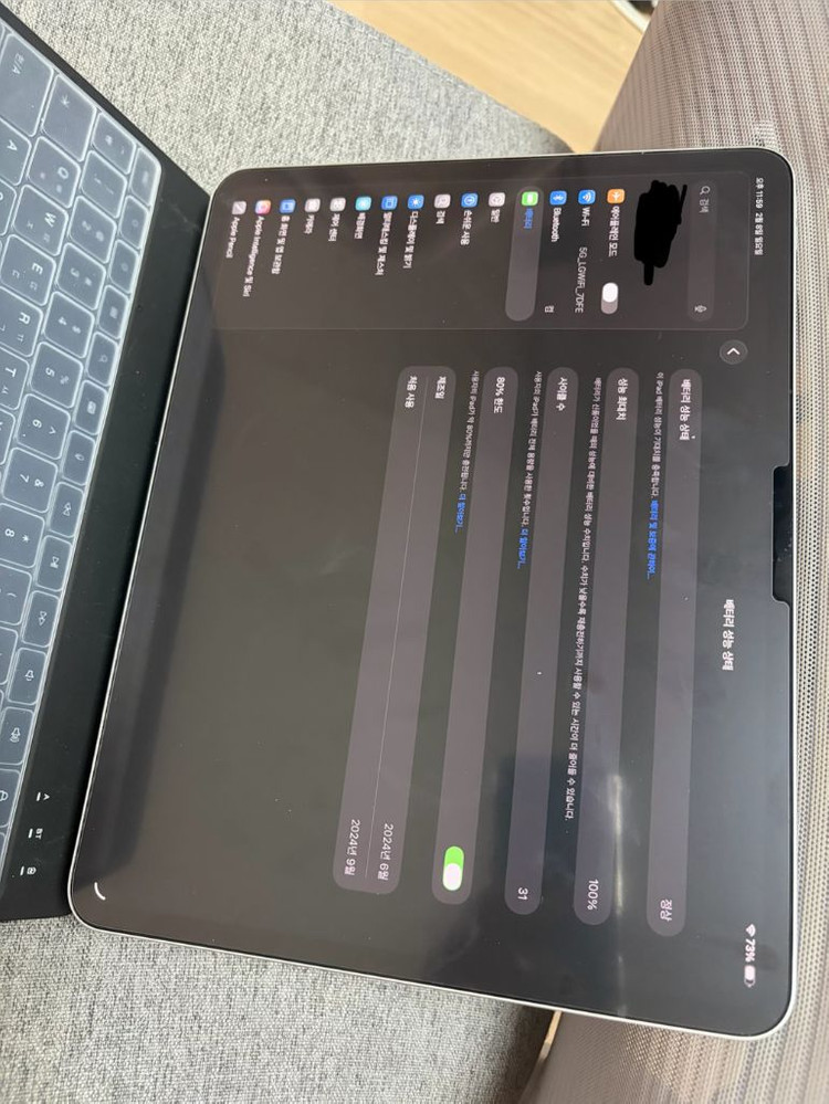 아이패드 프로 m4 13인치 키보드+애플펜슬 프로 이미지