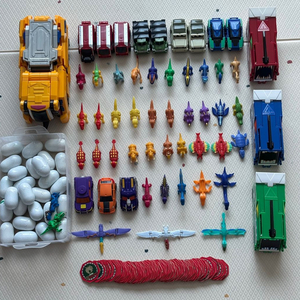 공룡메카드 장난감 일괄 이미지