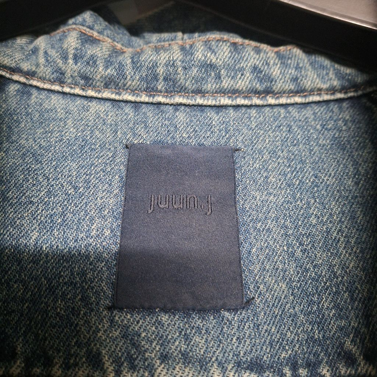 준지 24 디스트로이드 후드 데님 마원 자켓--5