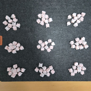 hmx 피치핑크, 체리 mx 허니, 저소음 새벽 택타일, 저소음 새벽 리니어 스위치