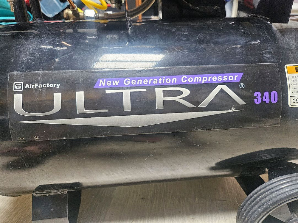 에어 팩토리 Ultra 340 3마력 40리터 저소음 오일리스 콤프레샤--2