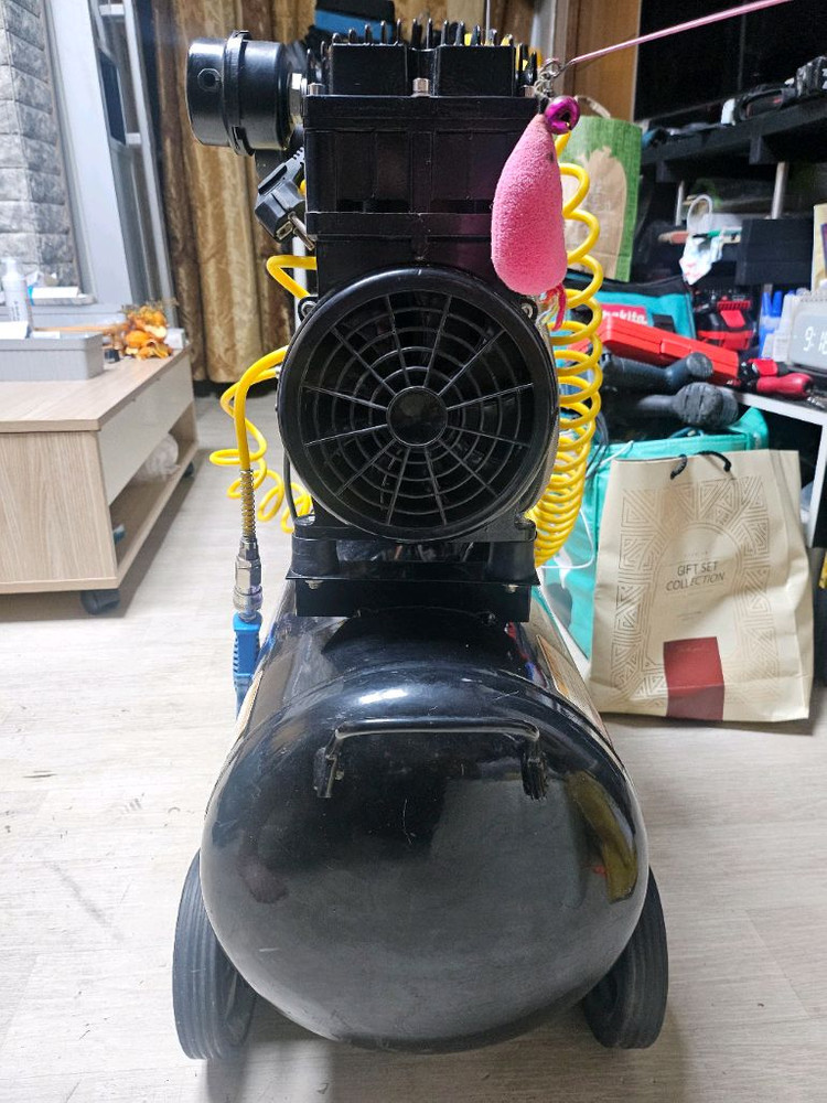 에어 팩토리 Ultra 340 3마력 40리터 저소음 오일리스 콤프레샤--5