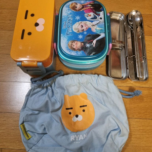 라이언 도시락과 겨울왕국 도시락