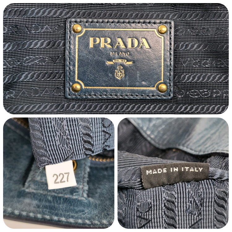 정품 프라다 비텔로 샤인 투웨이백--8