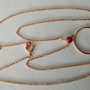 14K 일체형 원펜던트 루비 목걸이 이미지