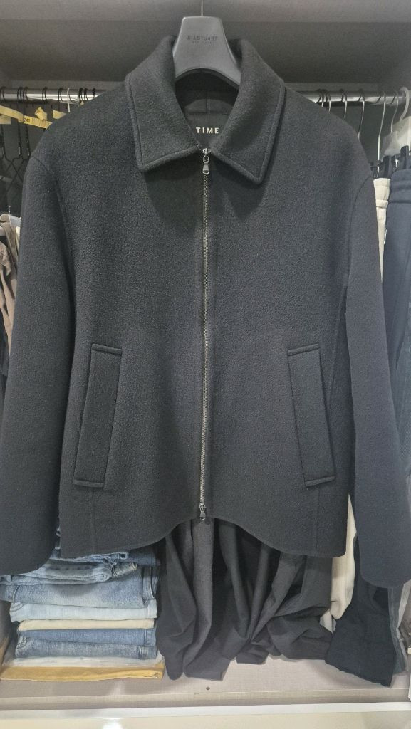 타임옴므 캐시미어 블렌드 투웨이 집업자켓--4