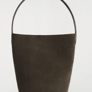 COS PARADIGM 코스 패러다임 미니 토트백 - 스웨이드 다크브라운