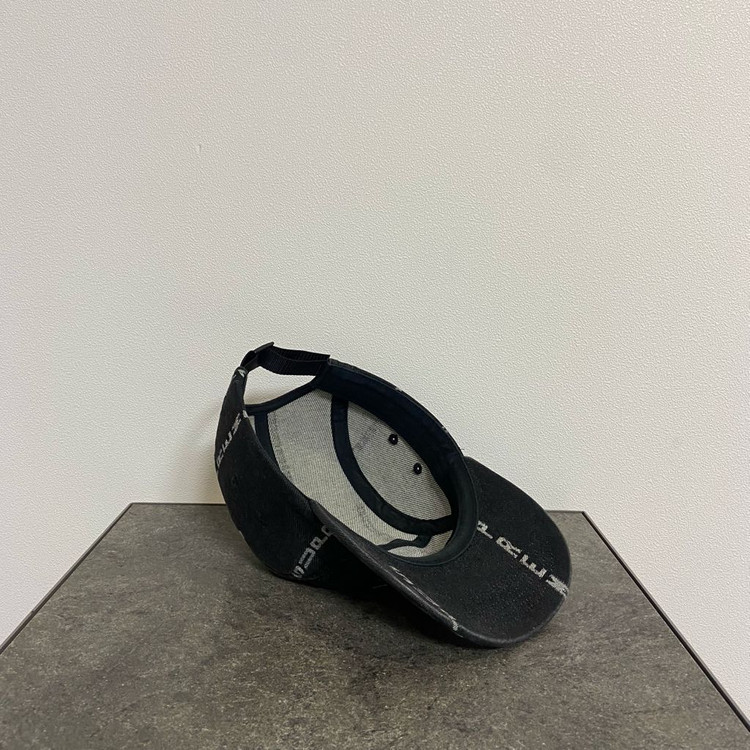 (OS) 슈프림 박스로고 캠프캡 모자 데님 블랙--6