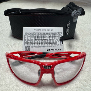 루디 프로젝트 신트릭스 레드 레이저 블랙 미러 변색