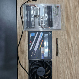 지스킬 ddr5 8200 48gb 1.35v+드라군방열판 램쿨러