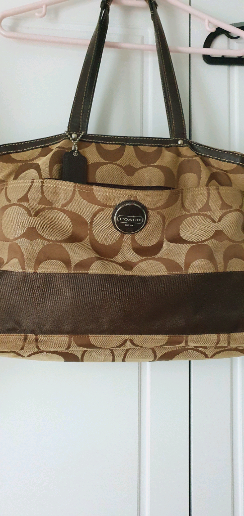 코치 시그니처 숄더백--1
