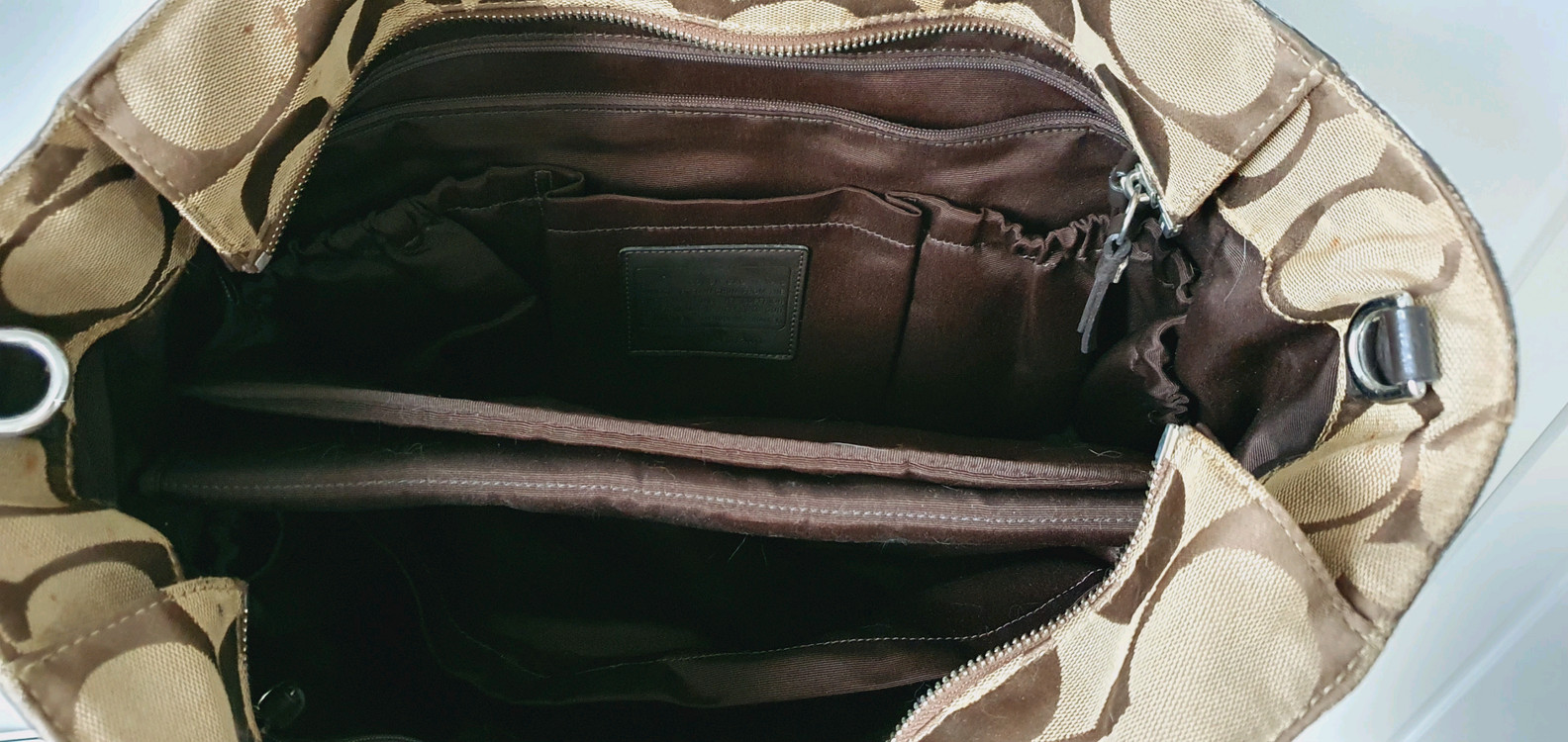 코치 시그니처 숄더백--2