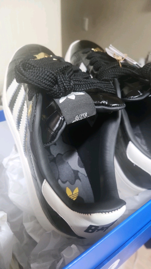 아디다스 x 베이프 캠퍼스 00s 코어 블랙 오프 화이트--1