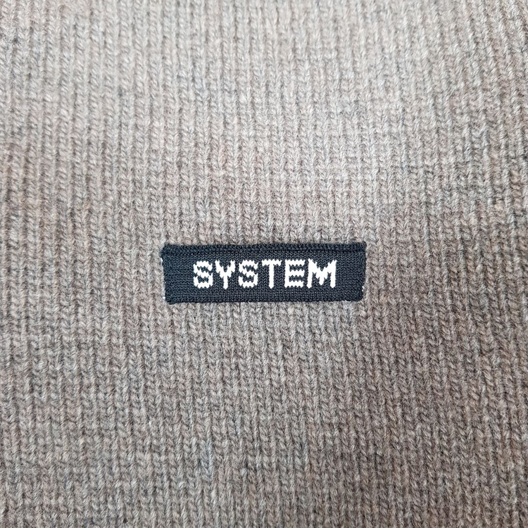 한섬 시스템 2024 울 블렌드 백버튼 크롭 니트 88-98-165사이즈--4