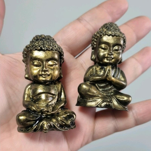 앤틱 골드 동자스님 석고 방향제 2종 세트