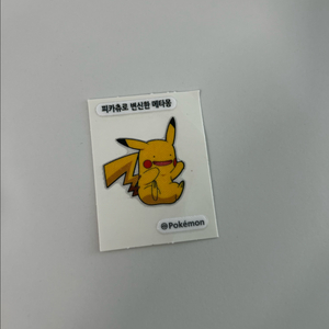 피카츄로 변신한 메타몽 띠부실 이미지