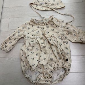 베네베네 바디수트 18m 모자 세트