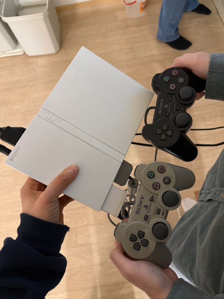 플레이스테이션 PS2슬림 화이트 70000--4