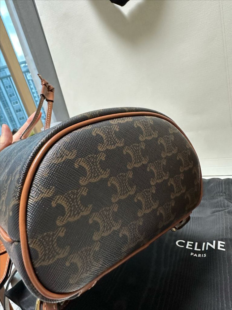 셀린느 미니 폴코 백팩--3