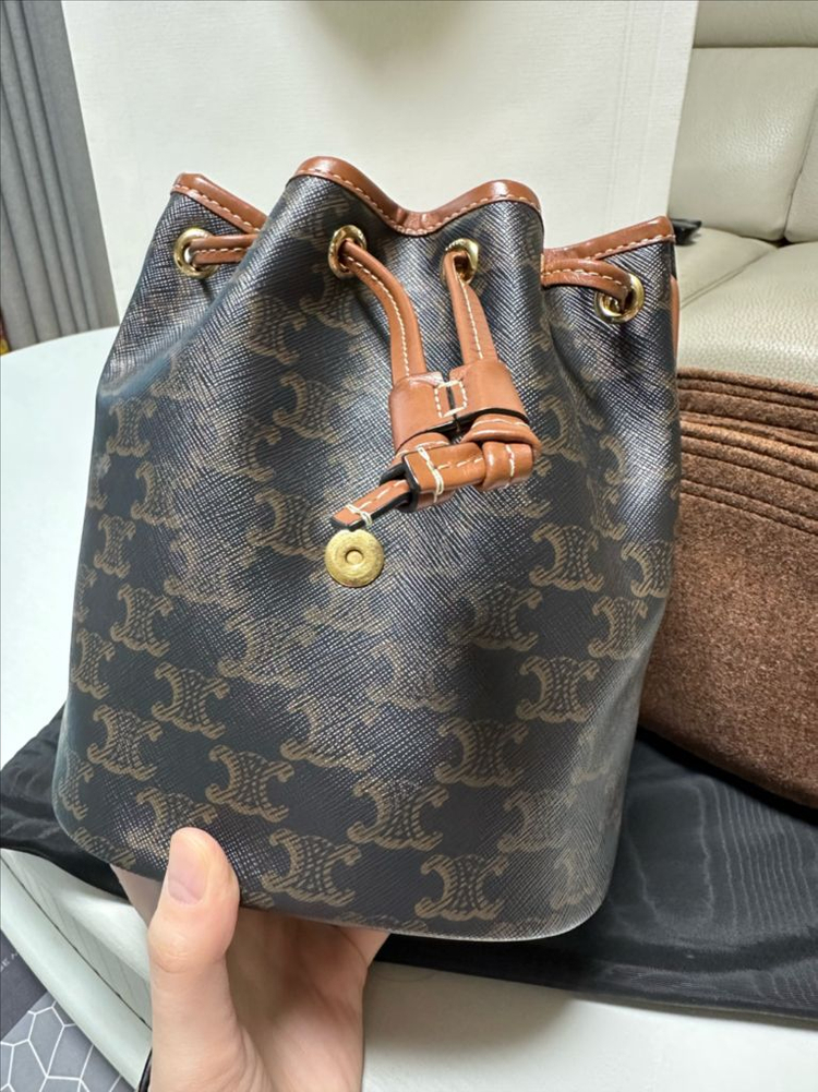 셀린느 미니 폴코 백팩--6