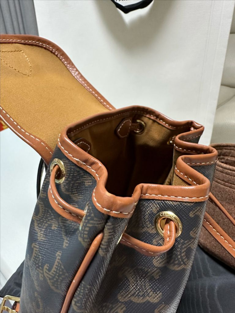 셀린느 미니 폴코 백팩--7