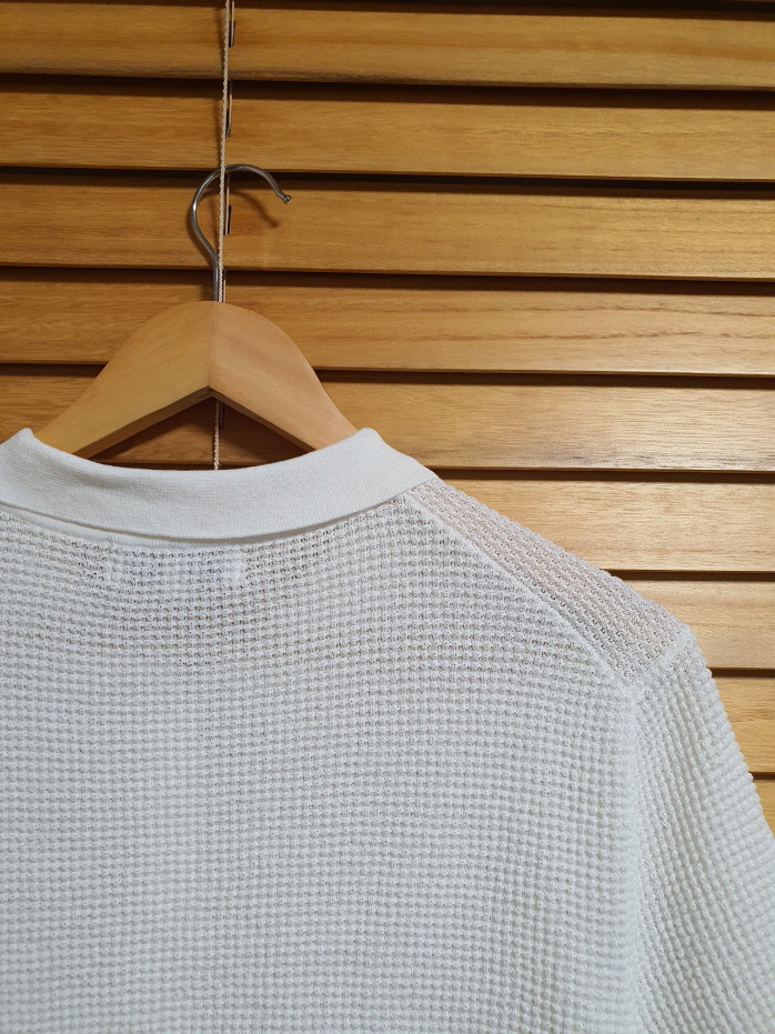 빈폴 PK 자수 하프 슬리브 니트 탑 L 사이즈 25SS 이미지