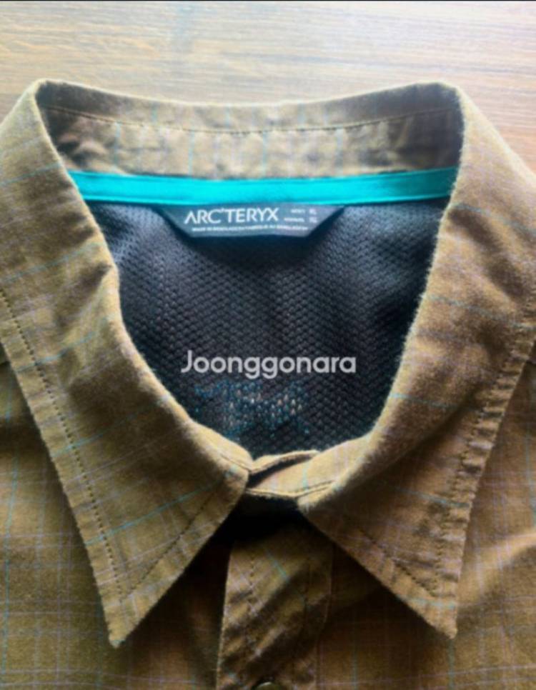 가격인하) 아크테릭스 (Arcteryx) 코튼 체크 반팔 셔츠 XL--1