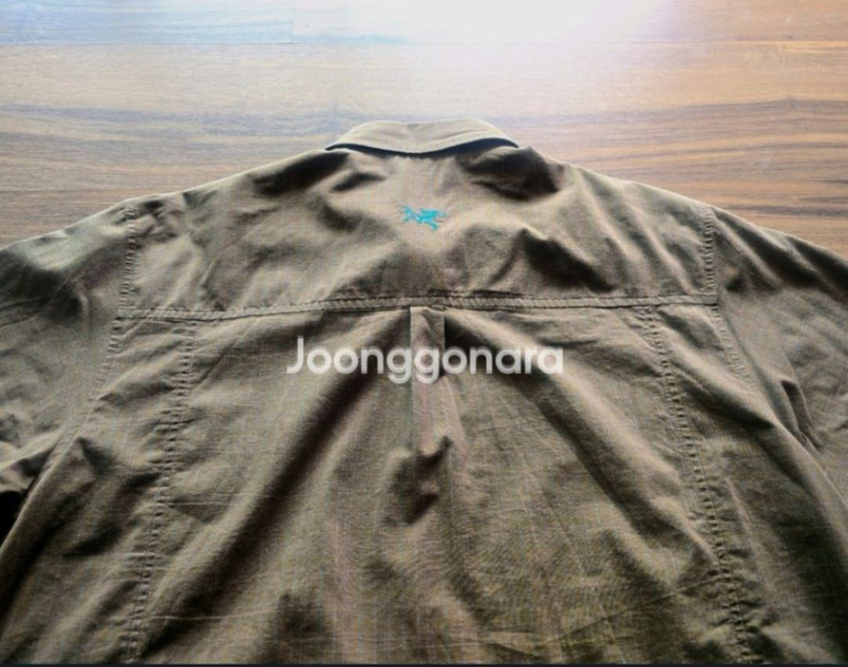 가격인하) 아크테릭스 (Arcteryx) 코튼 체크 반팔 셔츠 XL--4