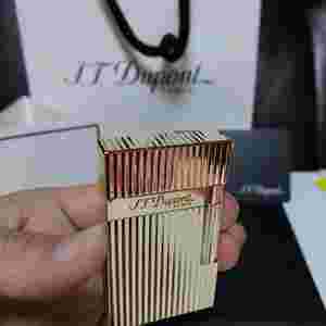 [새상품급] 듀퐁라이터 라인2 신형 ca16827 스트라이프 금장 쌍불 듀퐁 라이타