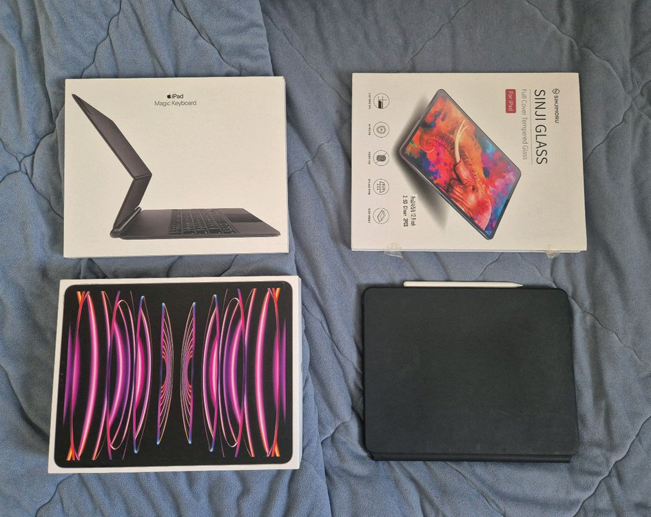 아이패드 프로 6세대 m2 12.9 128gb + 매직키보드 애플펜슬 2세대--0