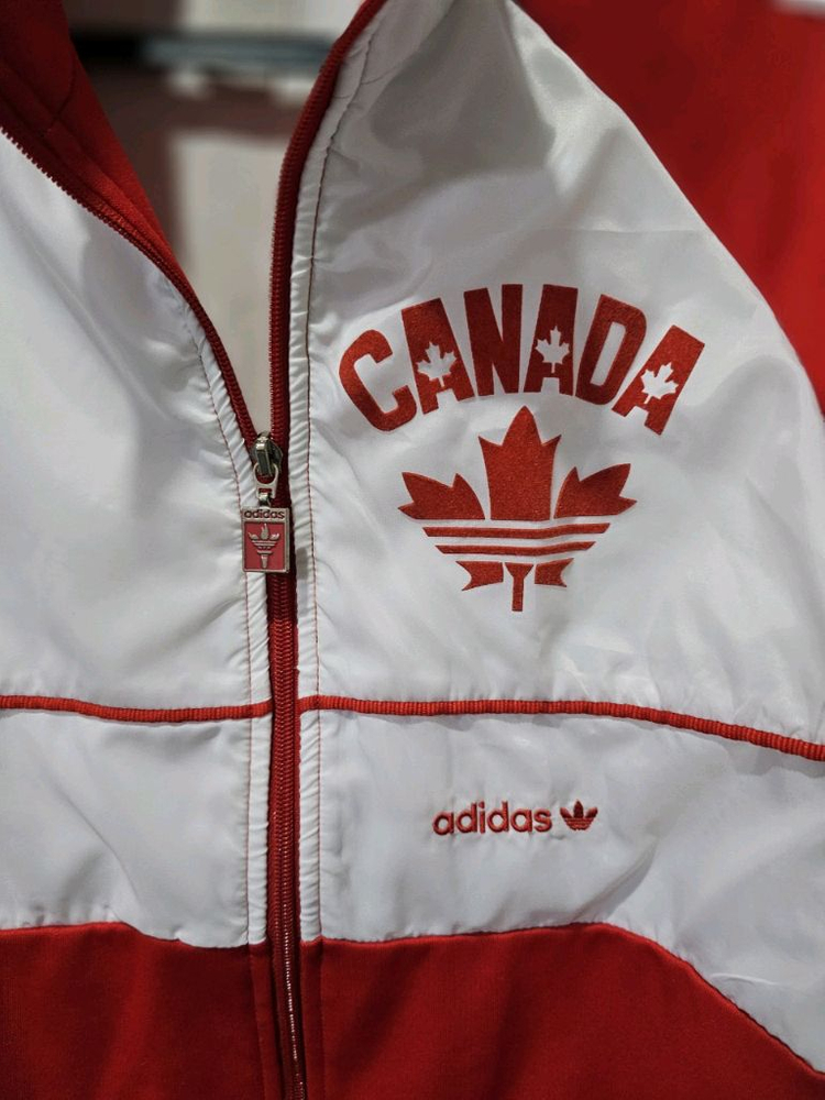 아디다스 캐나다 흰빨 트랙탑 저지 져지집업 95/M 이미지
