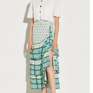 산드로 sandro 프릴 디테일 티어드 스커트 1사이즈