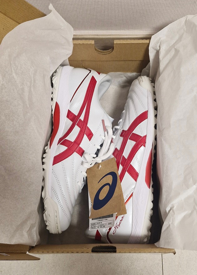 아식스 c3 FF TF 풋살화 흰빨색상--0